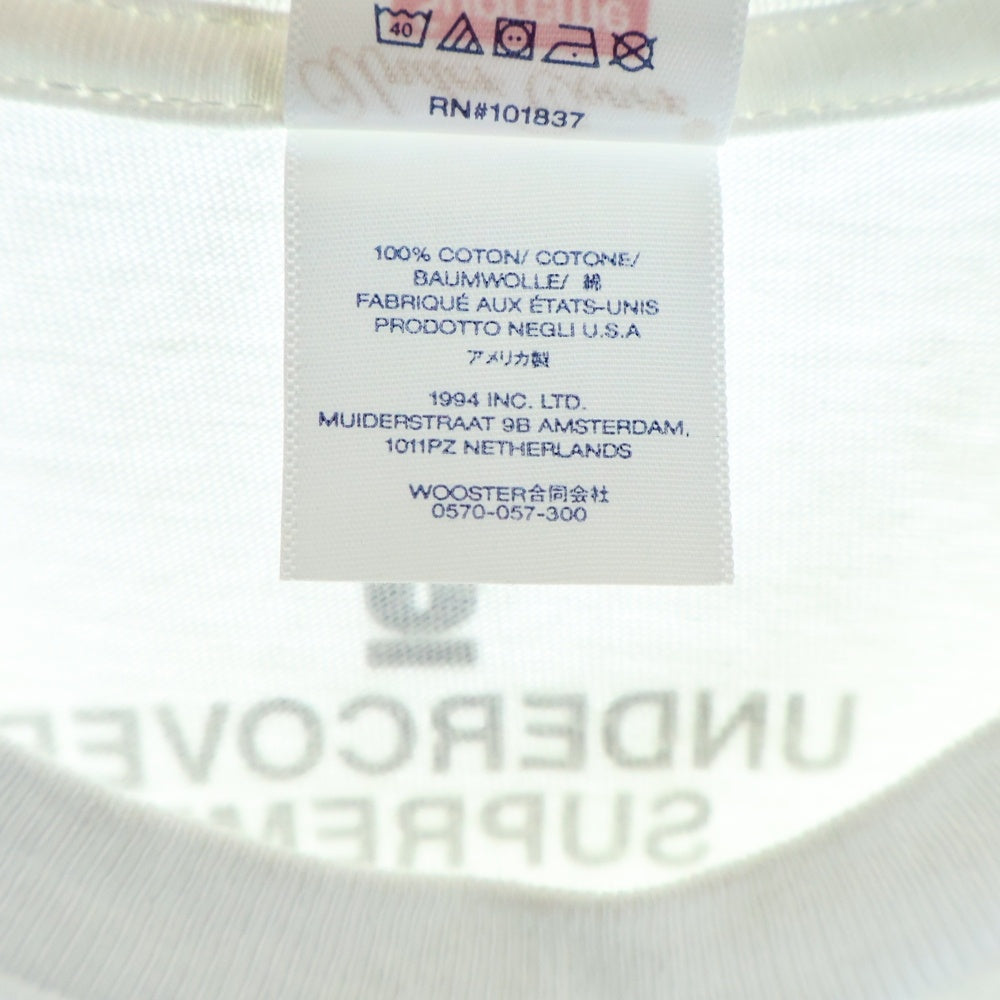 SUPREME(シュプリーム) 23SS ×UNDERCOVER Tag Tee アンダーカバー タグ クルーネック半袖Tシャツ カットソー ホワイト