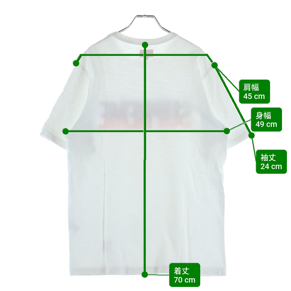 SUPREME(シュプリーム) 19AW Flame S/S Top フレイムロゴ クルーネック半袖Tシャツ カットソー ホワイト