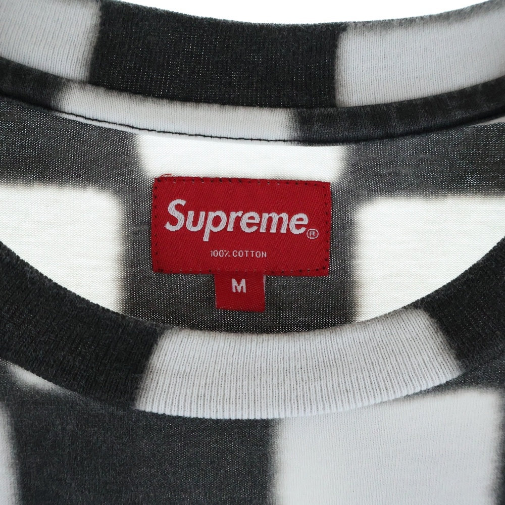 SUPREME(シュプリーム) 20SS Small Box Logo Tee Checkerboard スモール ボックスロゴ チェッカーボード クルーネック半袖Tシャツ カットソー ブラック/ホワイト