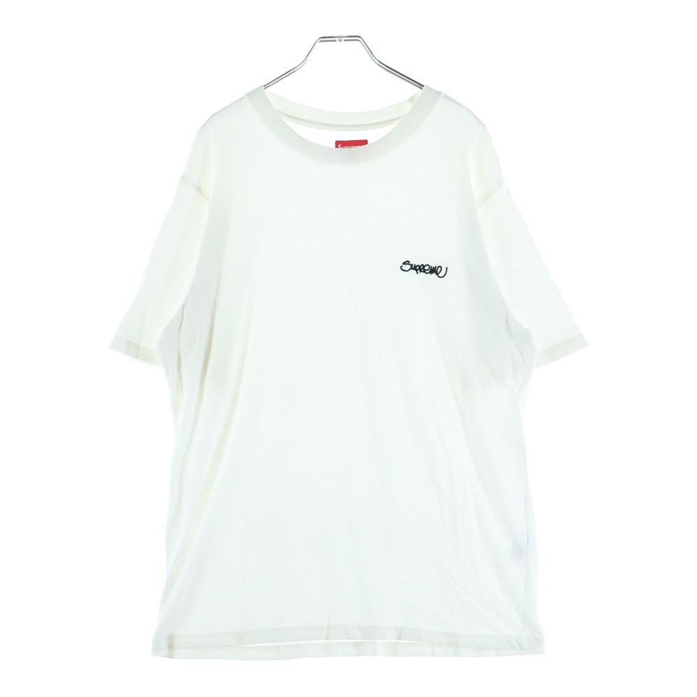 SUPREME(シュプリーム) 22SS Washed Handstyle Tee ウォッシュド ハンドスタイル クルーネック半袖Tシャツ カットソー ホワイト