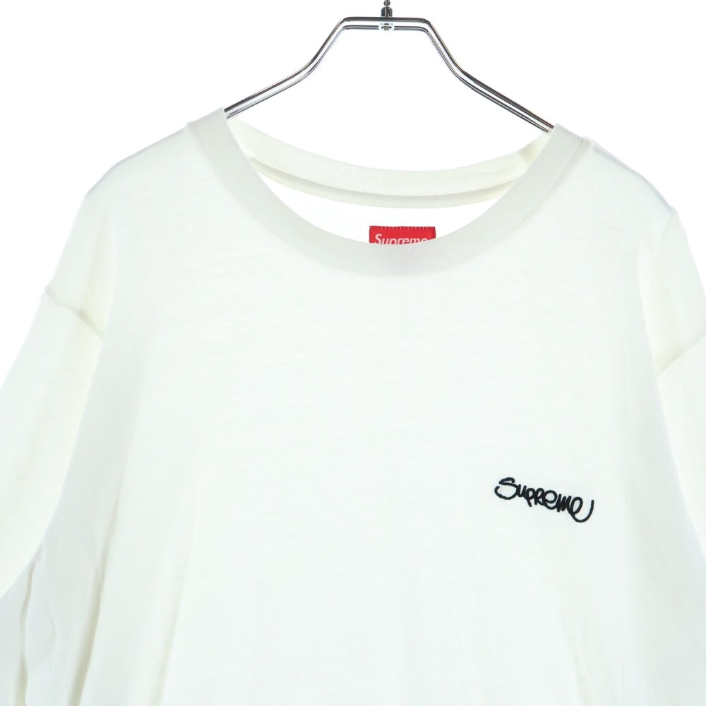 SUPREME(シュプリーム) 22SS Washed Handstyle Tee ウォッシュド ハンドスタイル クルーネック半袖Tシャツ カットソー ホワイト