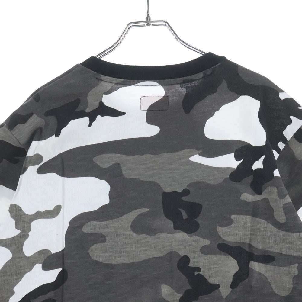 SUPREME(シュプリーム) 18AW S/S Pocket Tee カモフラ クルーネック半袖ポケットTシャツ カットソー ブラック/ホワイト/グレー