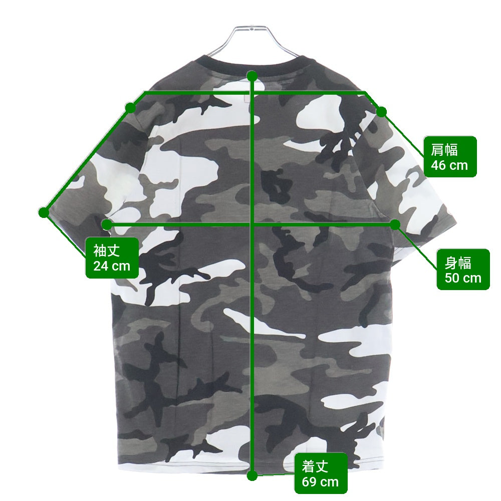 SUPREME(シュプリーム) 18AW S/S Pocket Tee カモフラ クルーネック半袖ポケットTシャツ カットソー ブラック/ホワイト/グレー