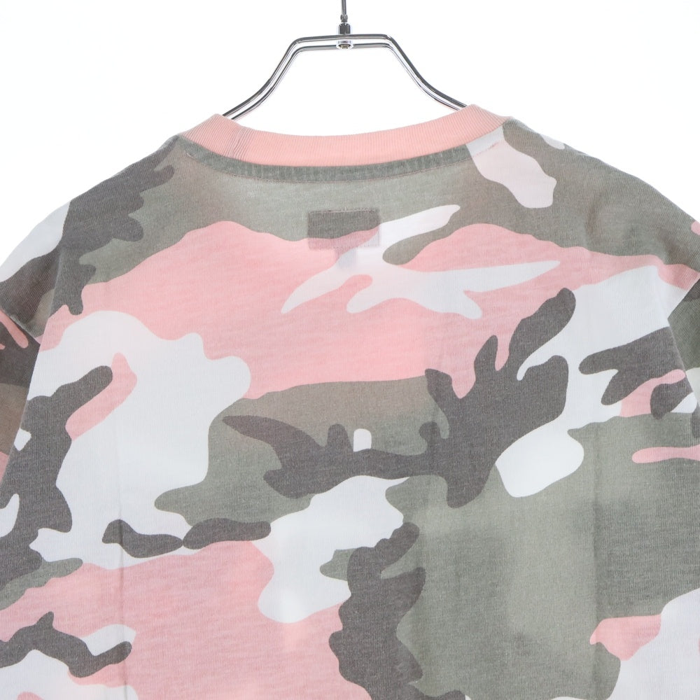 SUPREME(シュプリーム) 18AW S/S Pocket Tee Pink Camo カモフラ クルーネック半袖ポケットTシャツ カットソー ピンク