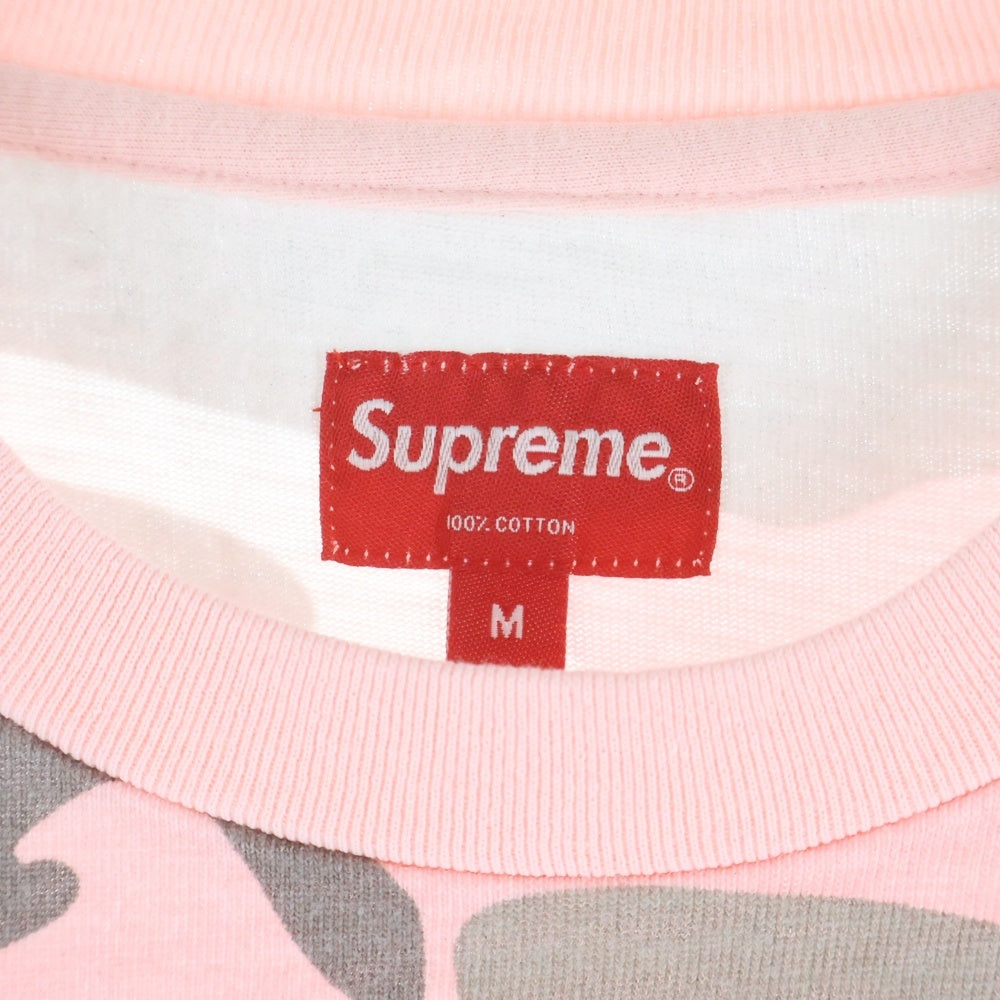 SUPREME(シュプリーム) 18AW S/S Pocket Tee Pink Camo カモフラ クルーネック半袖ポケットTシャツ カットソー ピンク