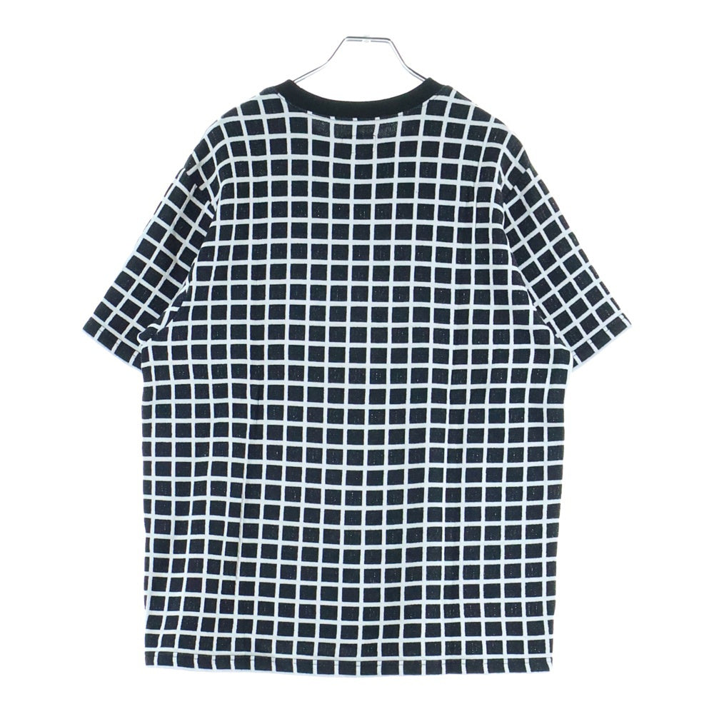 SUPREME(シュプリーム) 19SS Grid Jacquard S/S Top グリッド ジャガード クルーネック半袖Tシャツ カットソー ブラック/ホワイト