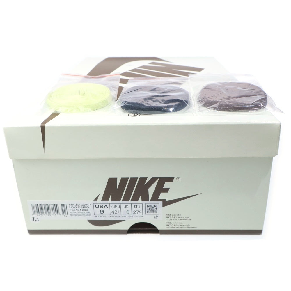 NIKE(ナイキ) ×TRAVIS SCOTT AIR JORDAN 1 LOW GOLF NRG NEUTRAL OLIVE トラヴィススコット エアジョーダン1 ゴルフ ローカットスニーカー カーキ US9/27cm FZ3124-200