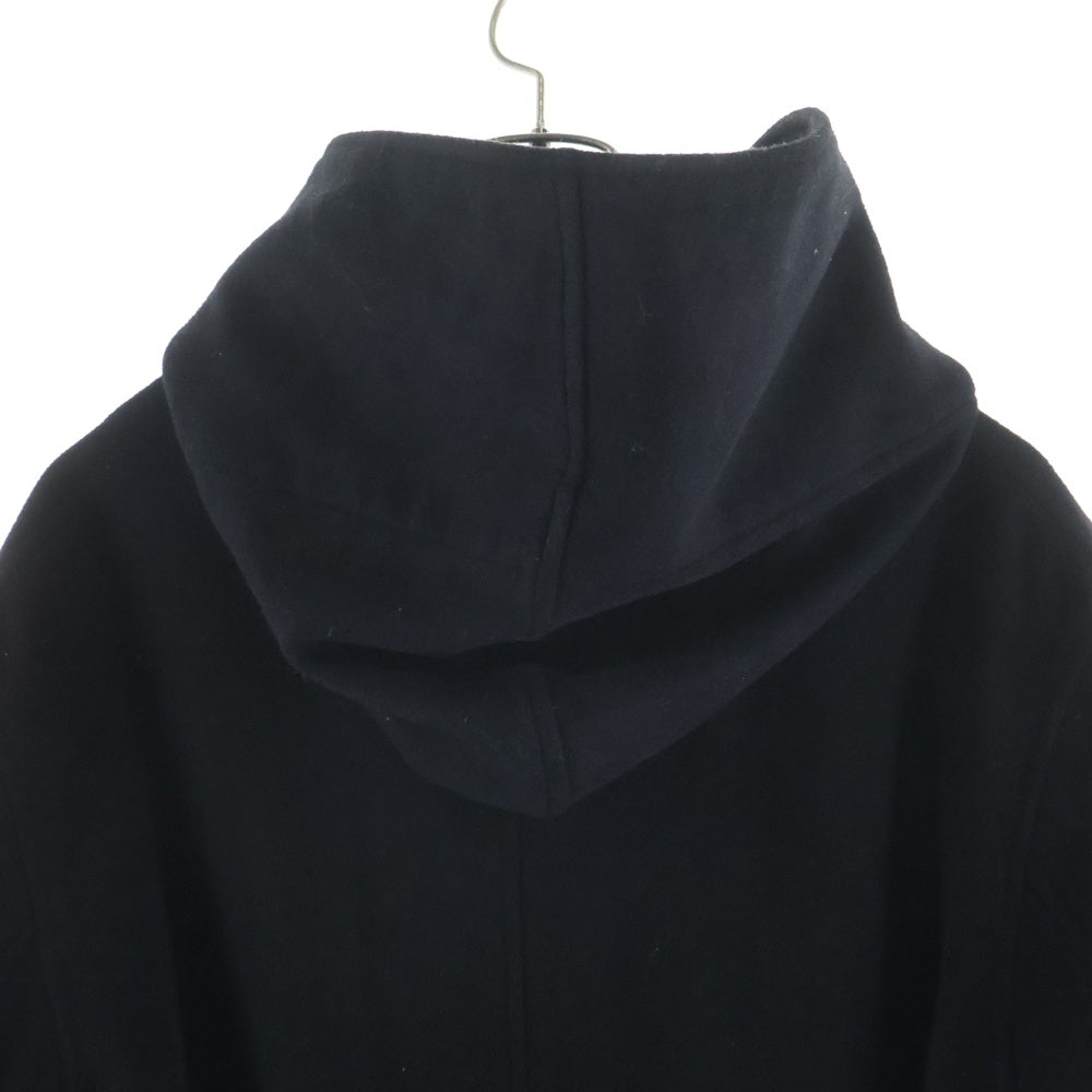 YOHJI YAMAMOTO REGULATION(ヨウジヤマモト レギュレーション) 18AW カシミヤ混 ベルト付き フーデッドウールコート ジャケット ブラック HV-C01-140