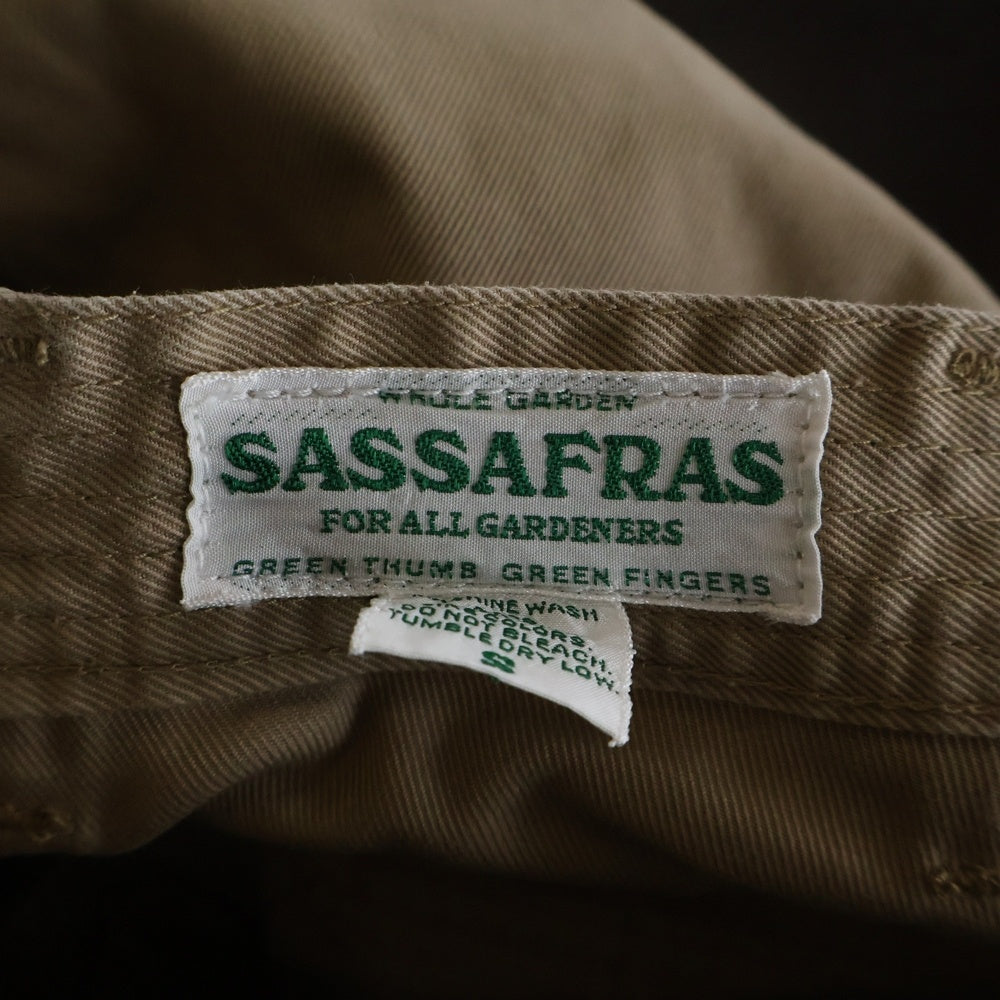SASSAFRAS(ササフラス) ボタンフライ ペインターハーフパンツ ショーツ ベージュ