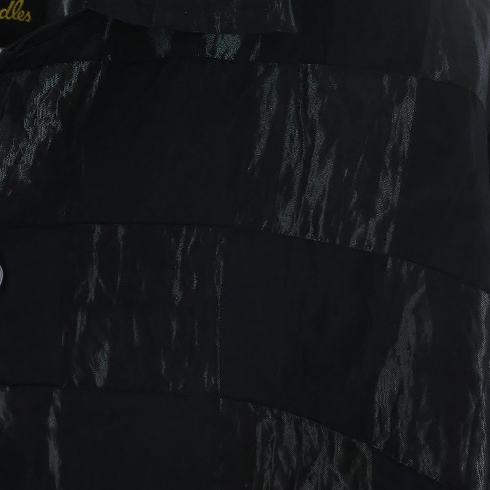 Needles(ニードルス) 18SS CABANA SHIRT カバナ ボックスチェック 半袖シャツ ブラック OT096