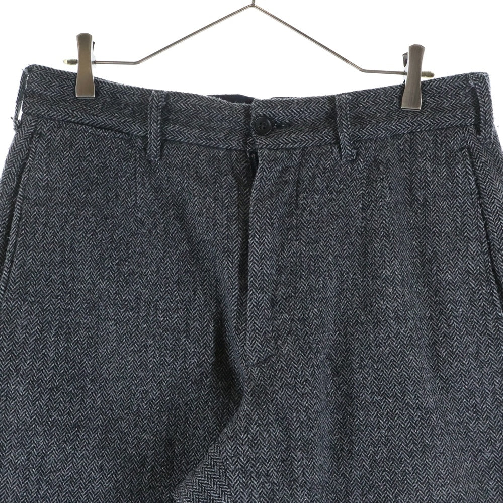 Engineered Garments(エンジニアド ガーメンツ) ヘリンボーン ウール混 テーパードスラックスパンツ グレー