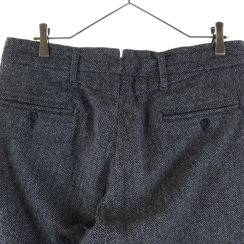 Engineered Garments(エンジニアド ガーメンツ) ヘリンボーン ウール混 テーパードスラックスパンツ グレー