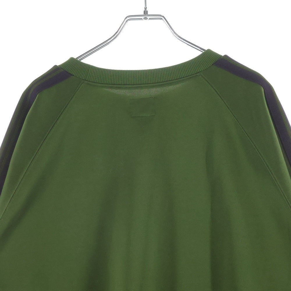 Needles(ニードルス) TRACK CREW NECK SHIRT ロゴエンブロイダリーデザイン クルーネック トラックスウェット トレーナー グリーン OT227