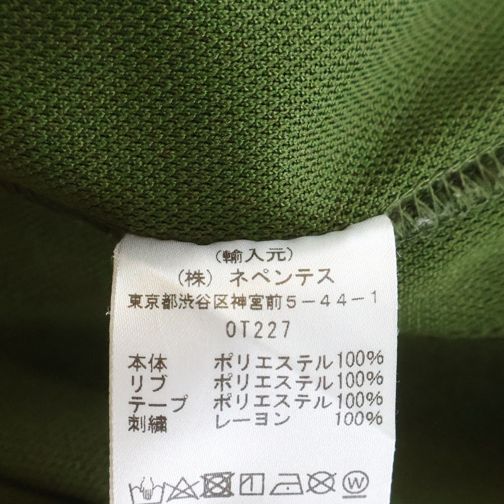 Needles(ニードルス) TRACK CREW NECK SHIRT ロゴエンブロイダリーデザイン クルーネック トラックスウェット トレーナー グリーン OT227