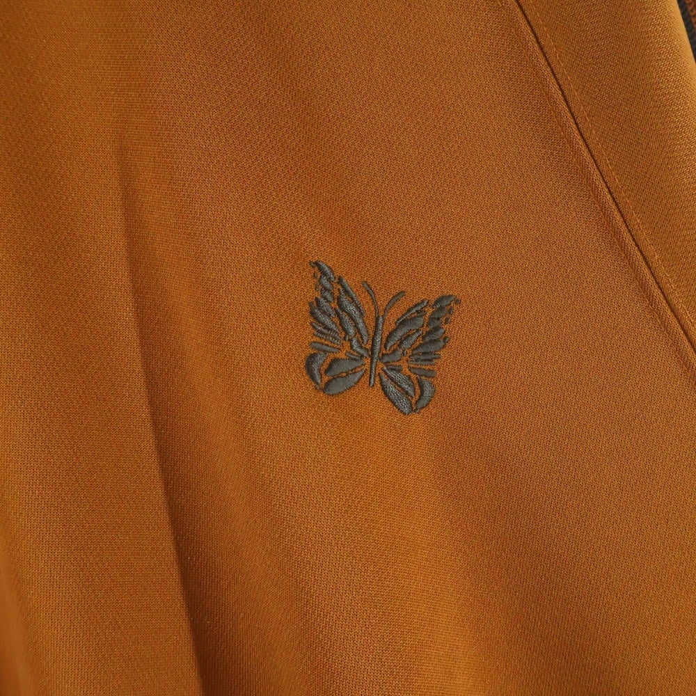 Needles(ニードルス) TRACK CREW NECK SHIRT エンブロイダリーデザイン クルーネック トラックスウェット トレーナー オレンジ OT227