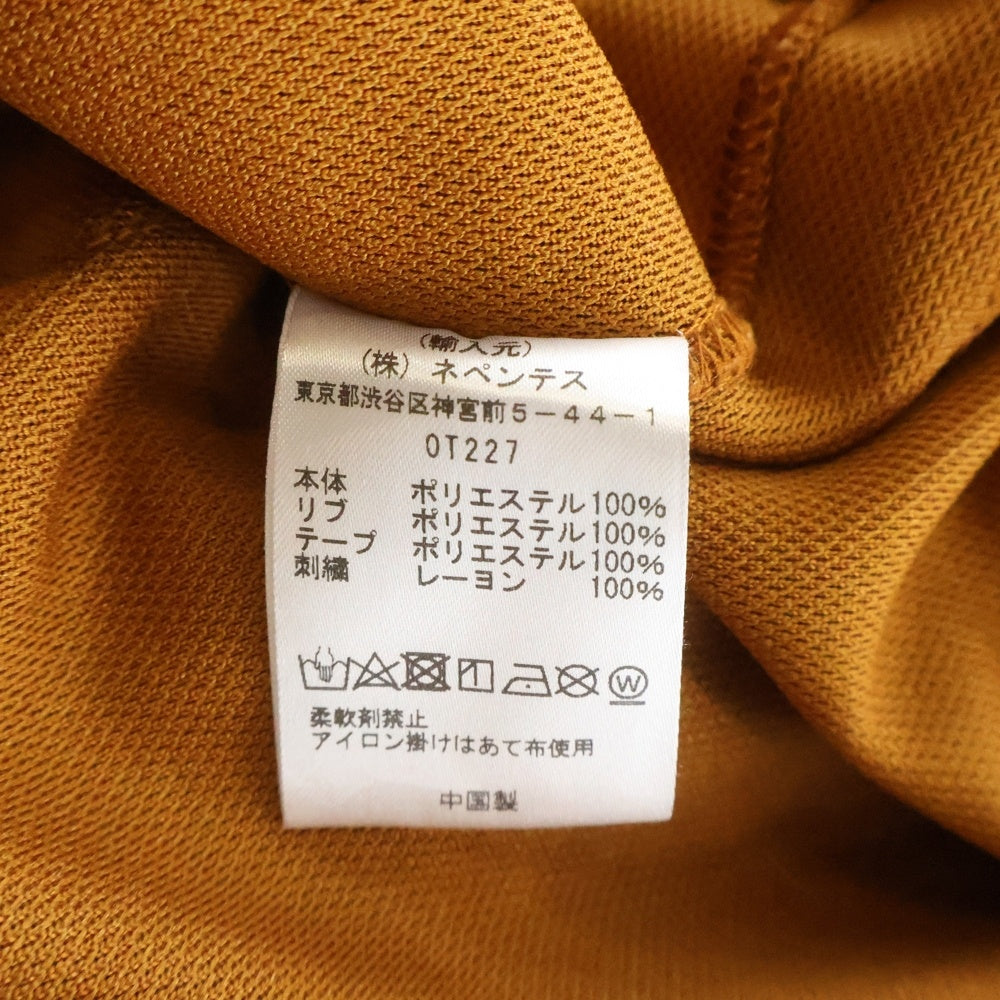Needles(ニードルス) TRACK CREW NECK SHIRT エンブロイダリーデザイン クルーネック トラックスウェット トレーナー オレンジ OT227