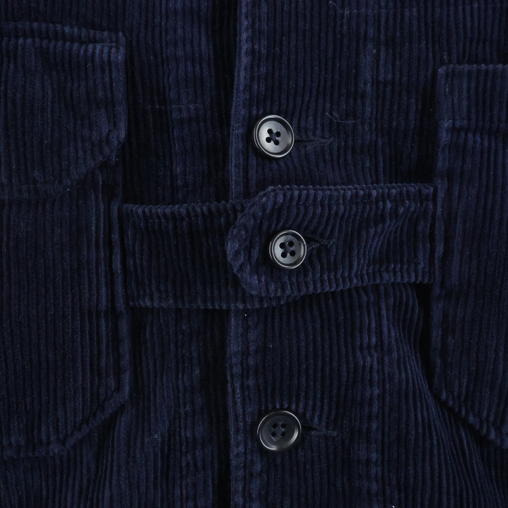 Engineered Garments(エンジニアド ガーメンツ) マルチポケット ノーカラー コーデュロイジャケット ネイビー