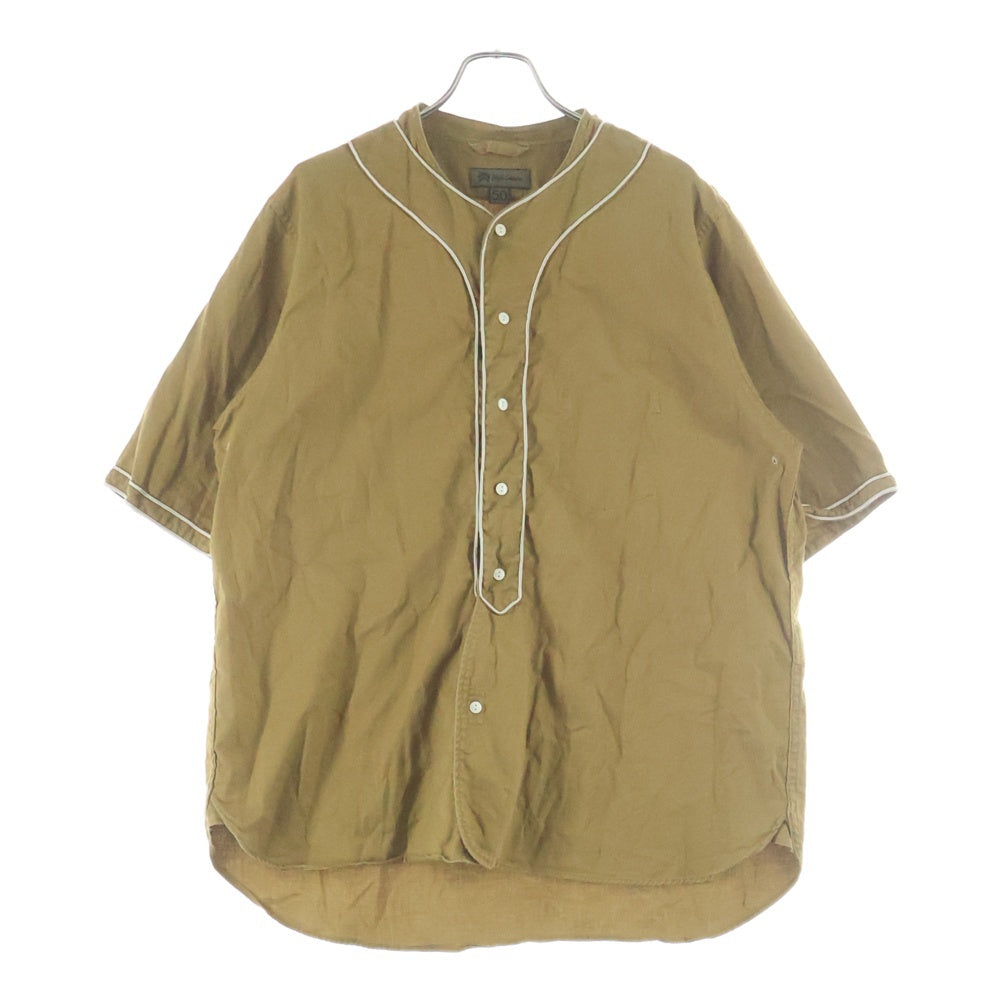 NIGEL CABOURN(ナイジェルケーボン) BASEBALL SHIRT S/S TYPE2 ショートスリーブ ベースボールシャツ ブラウン 8046-00-11001