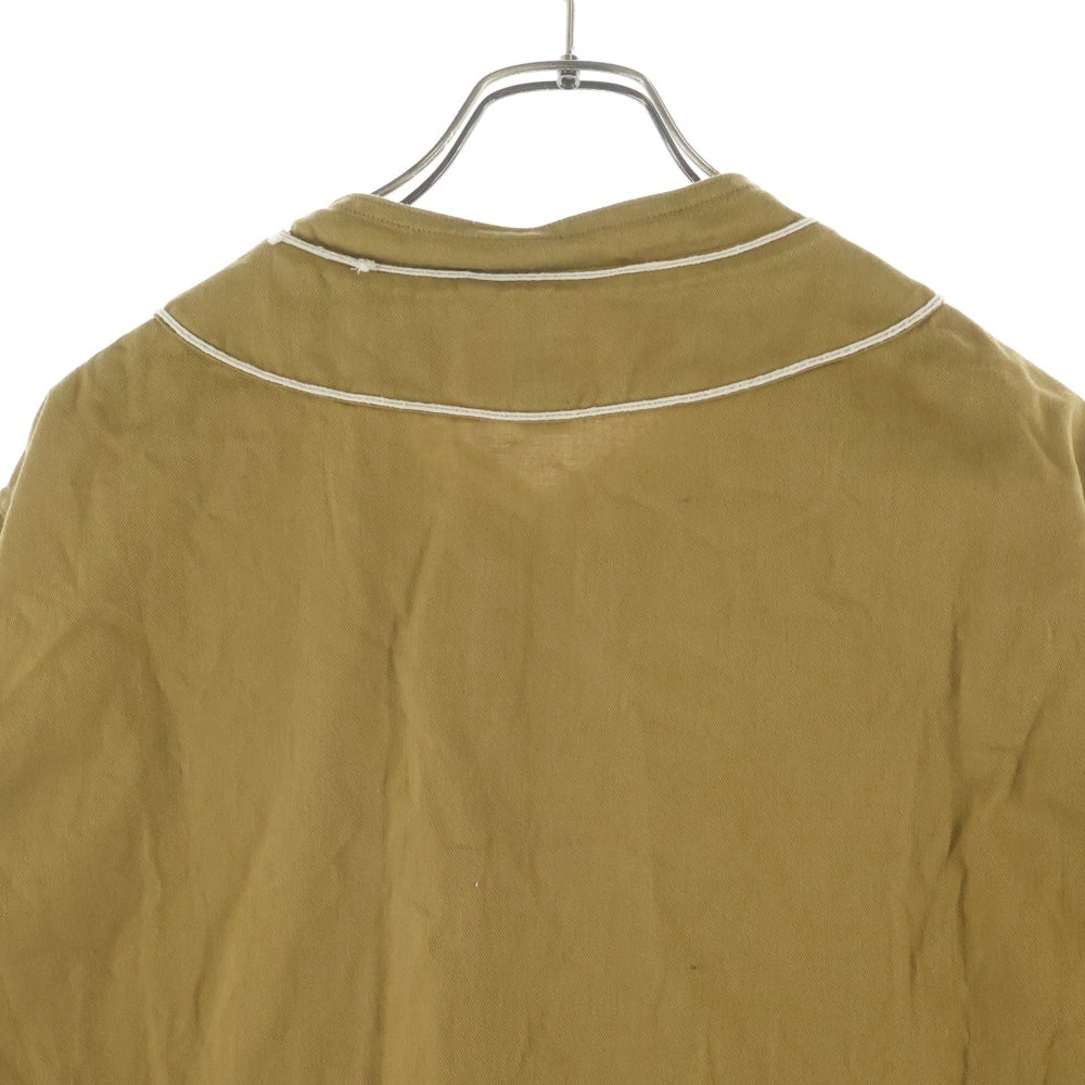 NIGEL CABOURN(ナイジェルケーボン) BASEBALL SHIRT S/S TYPE2 ショートスリーブ ベースボールシャツ ブラウン 8046-00-11001