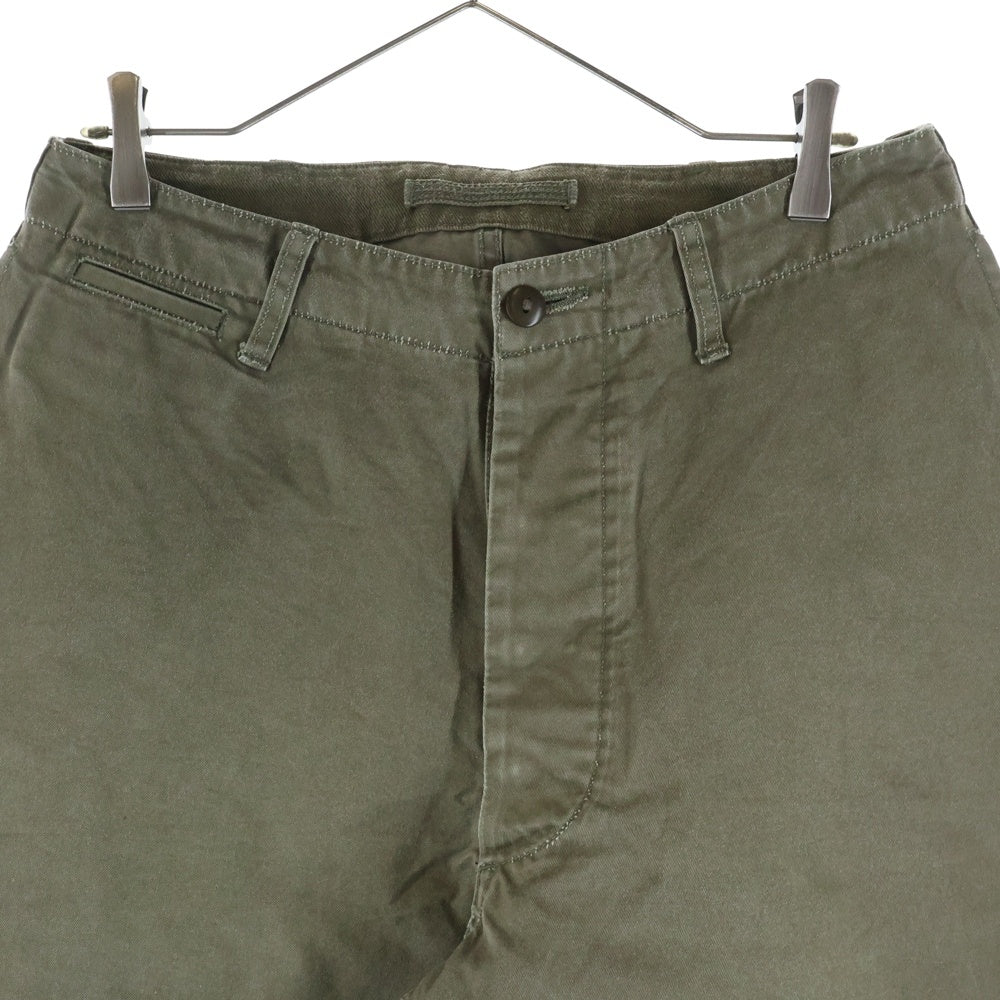 NIGEL CABOURN(ナイジェルケーボン) ボタンフライ ワイドチノパンツ カーキ 80330050020