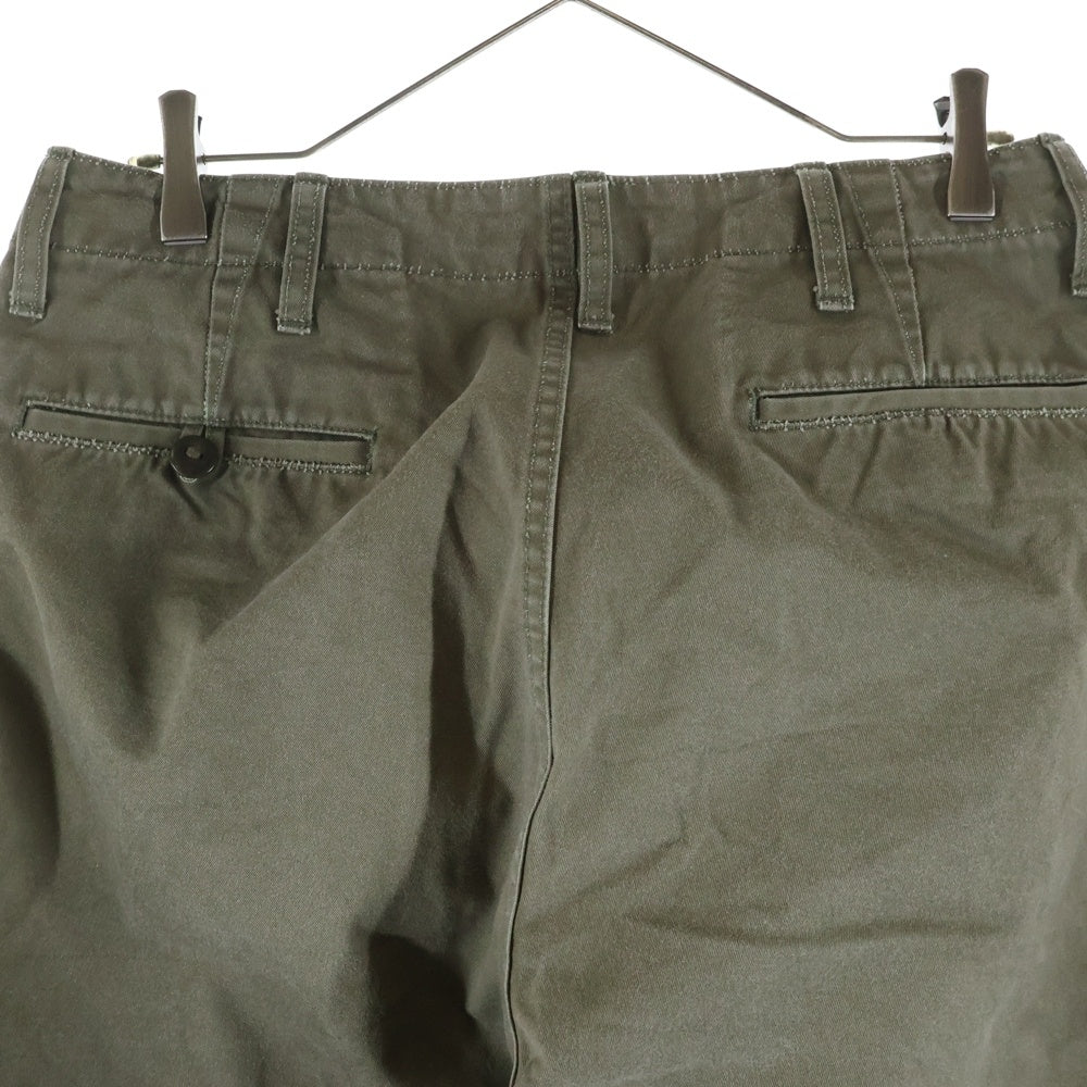 NIGEL CABOURN(ナイジェルケーボン) ボタンフライ ワイドチノパンツ カーキ 80330050020