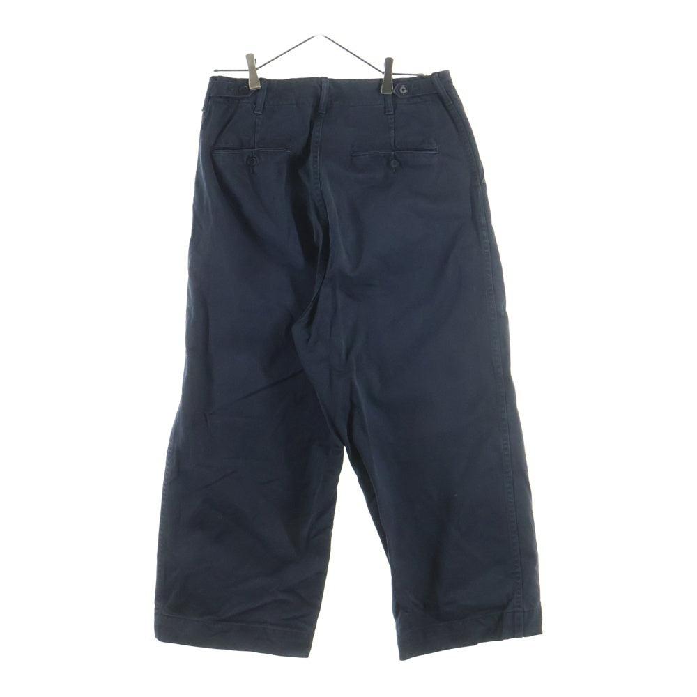 AURALEE(オーラリー) 20AW WASHED FINX CHINO WIDE PANTS ウォッシュド フィンクス ワイドチノパンツ ネイビー A20AP01CN