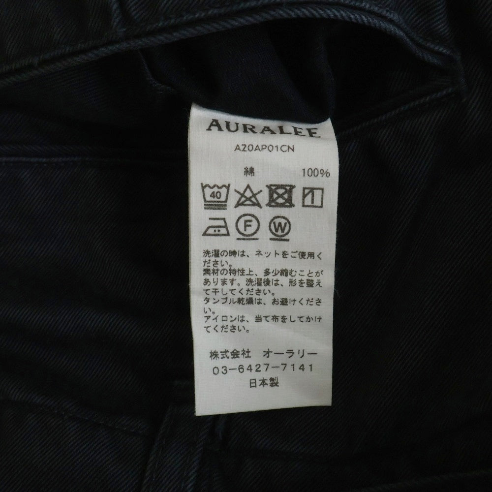AURALEE(オーラリー) 20AW WASHED FINX CHINO WIDE PANTS ウォッシュド