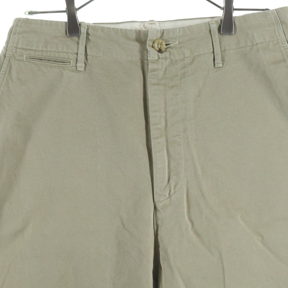 AURALEE(オーラリー) 18AW WASHED FINX CHINO WIDE PANTS ウォッシュド フィンクス ワイドチノパンツ ベージュ A8AP01CN