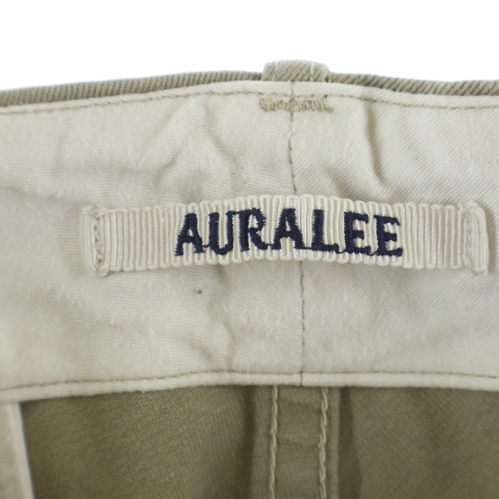 AURALEE(オーラリー) 18AW WASHED FINX CHINO WIDE PANTS ウォッシュド