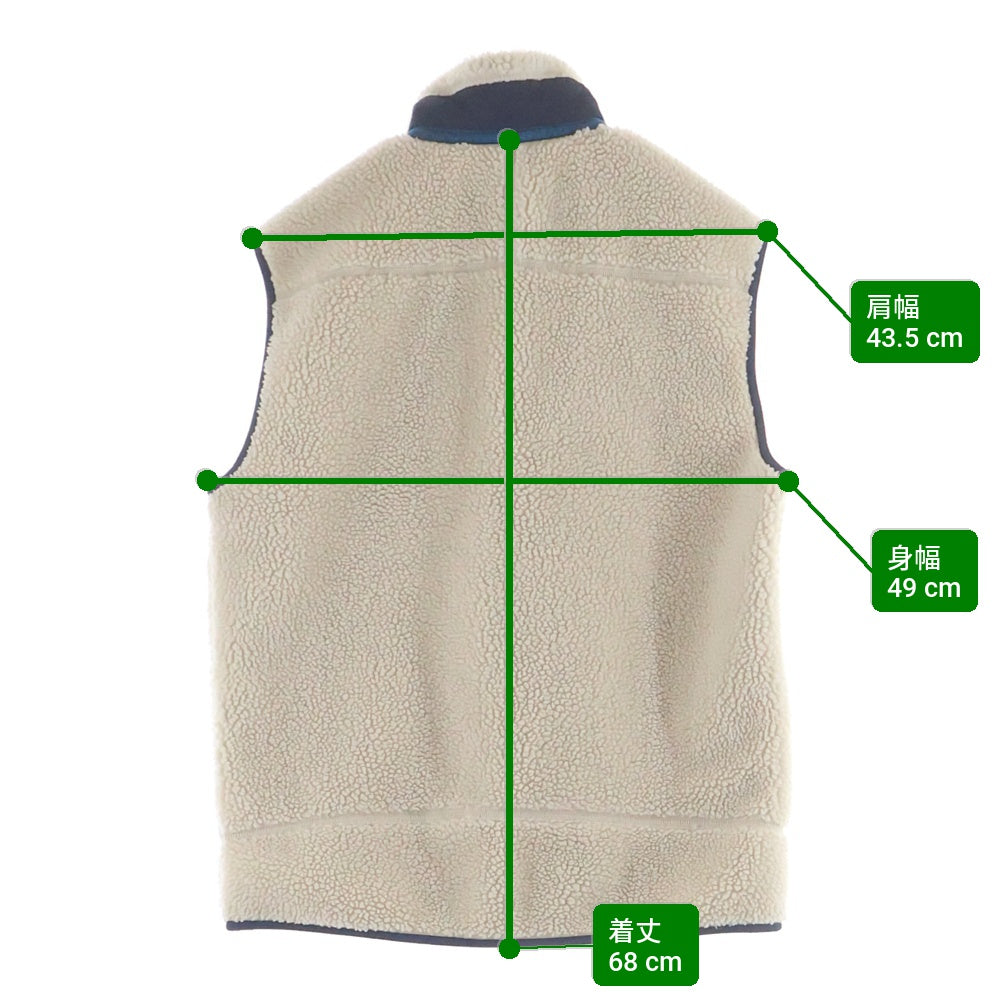 PATAGONIA(パタゴニア) 19AW CLASSIC RETRO-X VEST クラシック レトロエックス フリースベスト ベージュ 23048FA19