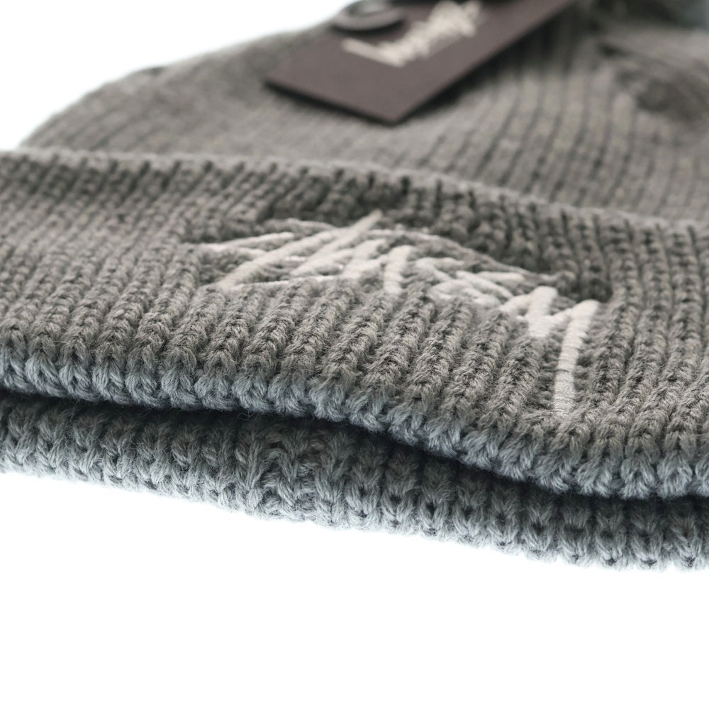 STUSSY(ステューシー) STOCK FA15 POM BEANIE ストック ポム ニットビーニー 帽子 グレー 132715 レディース