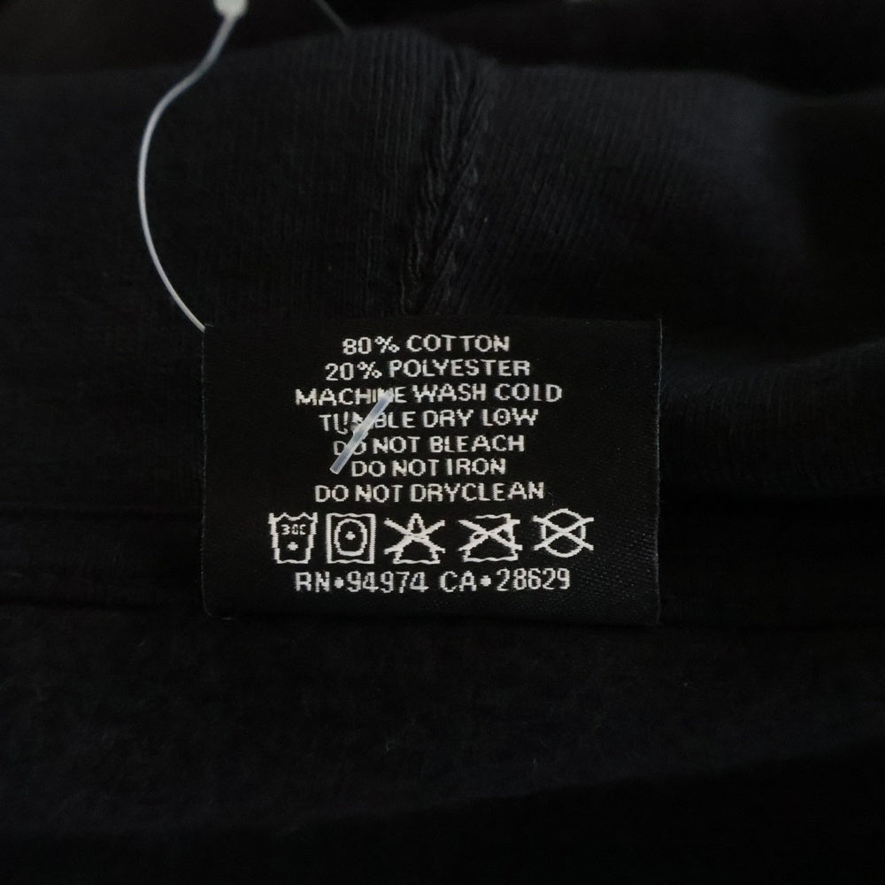 STUSSY(ステューシー) BASIC STUSSY ZIP HOOD ベイシック ジップアップ フーデットジャケット ブラック Z4000SZS19