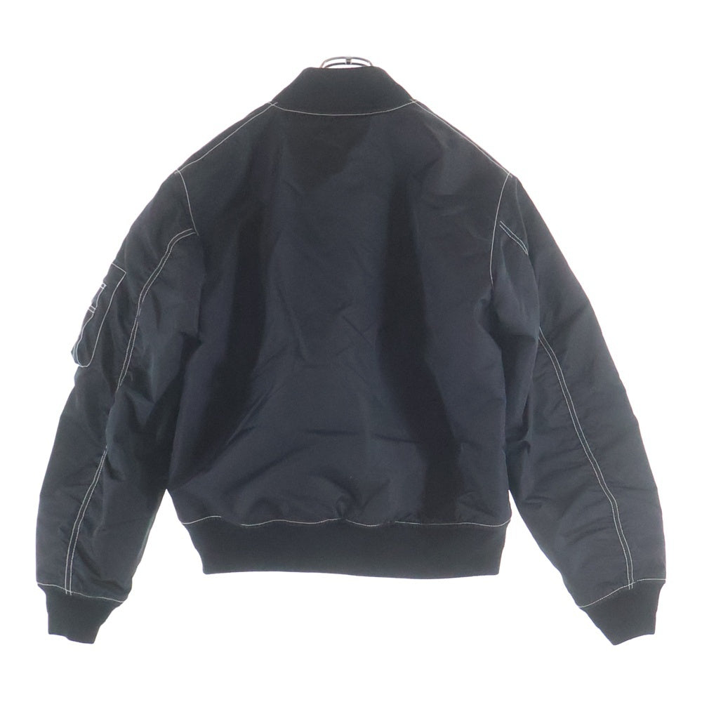 STUSSY(ステューシー) 24SS BUILT REVERSIBLE BOMBER JACKET ロゴ刺繍 リバーシブル ボンバージャケット ブラック/オレンジ #115743