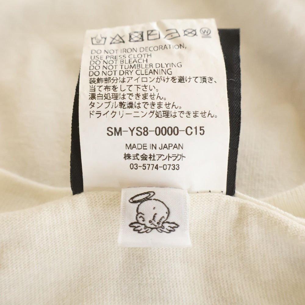 SAINT MICHAEL(セントマイケル) 24SS SW SS TEE VEGES ショーンウェザースプーン ベガス クルーネック半袖Tシャツ カットソー ホワイト SM-YS8-0000-C15