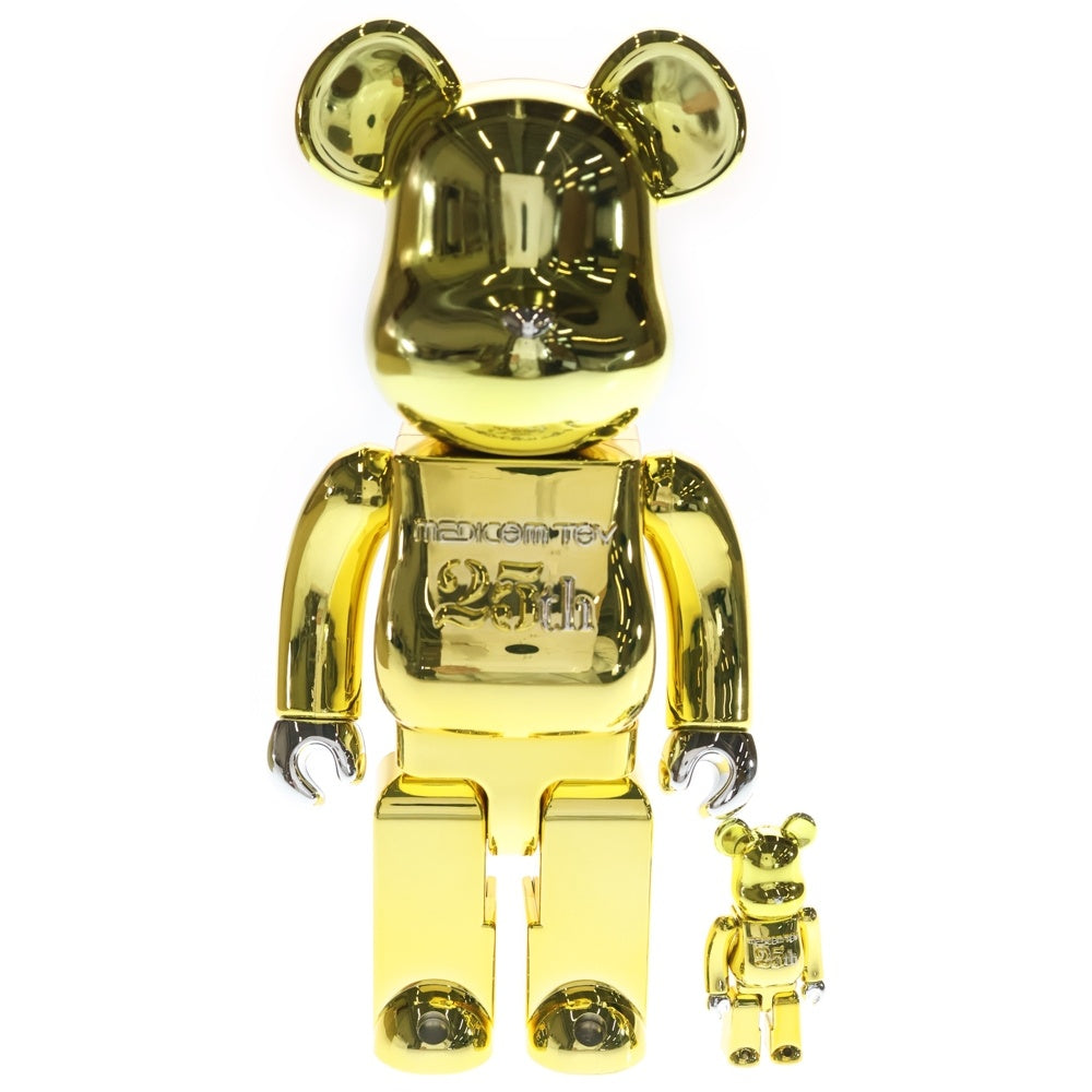 MEDICOM TOY(メディコムトイ) BE@RBRICK 25th Anniversary Model 100% & 400% ベアブリック アニバーサリーモデル フィギュア ゴールド