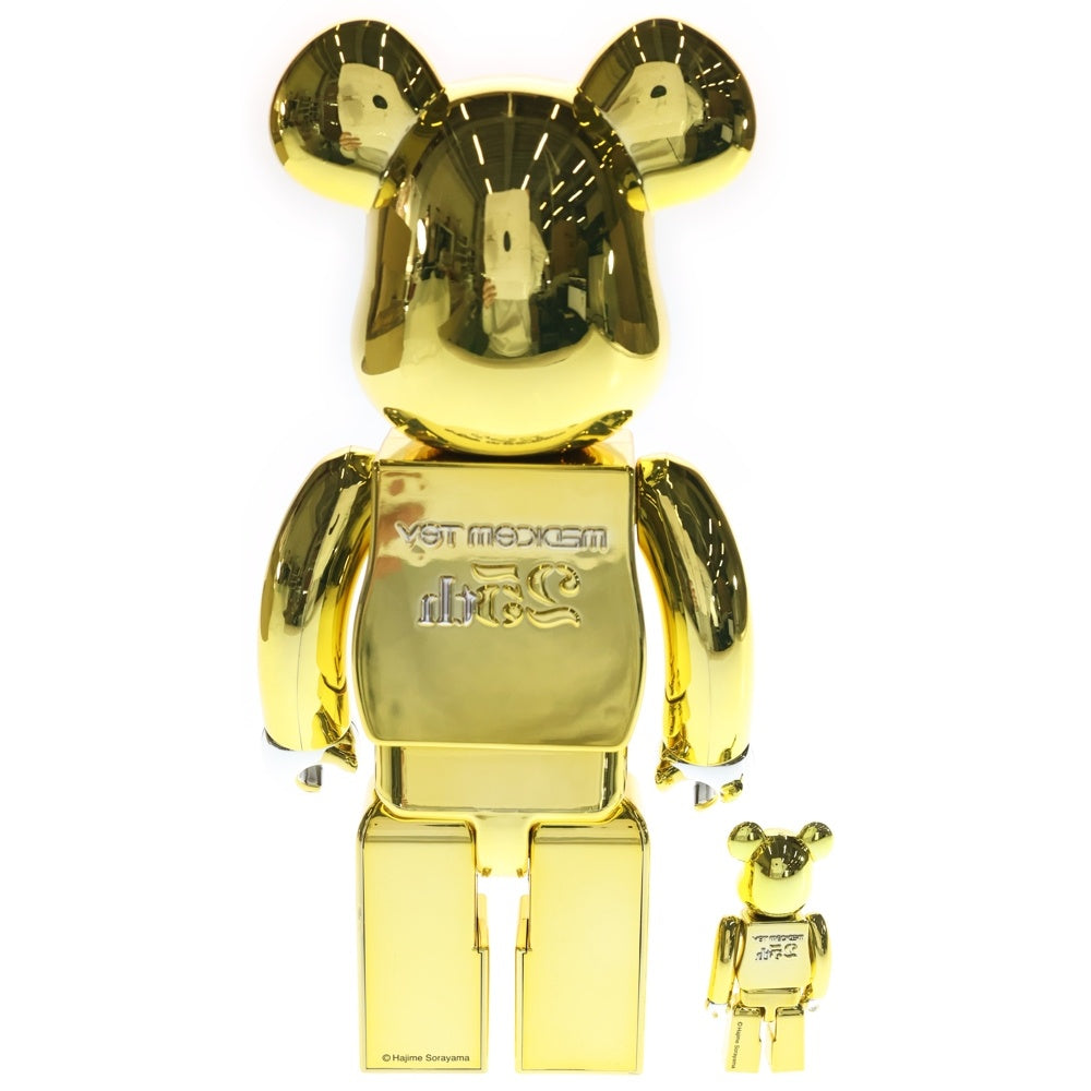 MEDICOM TOY(メディコムトイ) BE@RBRICK 25th Anniversary Model 100% & 400% ベアブリック アニバーサリーモデル フィギュア ゴールド