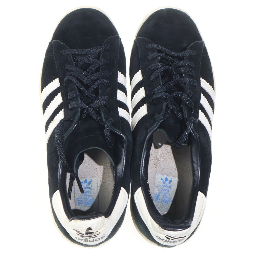 adidas(アディダス) CAMPUS 80s JP PACK VNTG キャンバス ジャパンパック ビンテージ ローカットスニーカー ブラック/ホワイト US8/26cm S82737