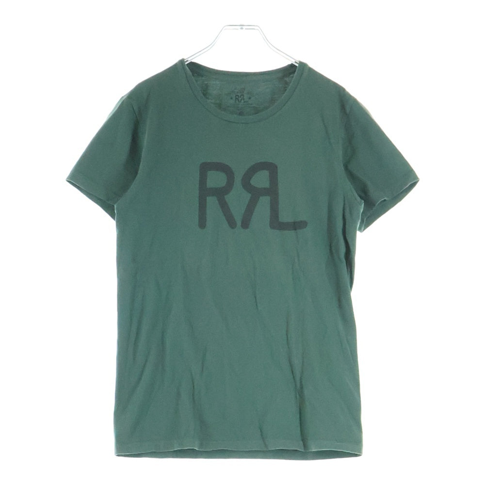 RRL(ダブルアールエル) フロントロゴデザイン クルーネック カットソー 半袖Tシャツ カーキ MNRRTSHM1N10026