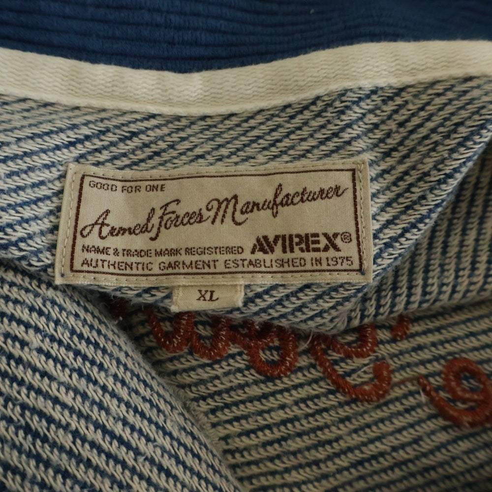 AVIREX(アヴィレックス) US NAVAL TRACK JACKET ナバル ジップアップ トラックジャケット ブルー 6123206