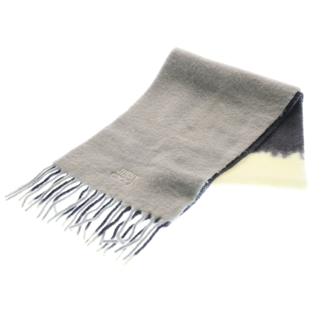 JIMMY CHOO(ジミーチュウ) DOMI SCARF ロゴエンブロイダリー グラデーション ドミスカーフ マフラー レディース マルチ J000172071