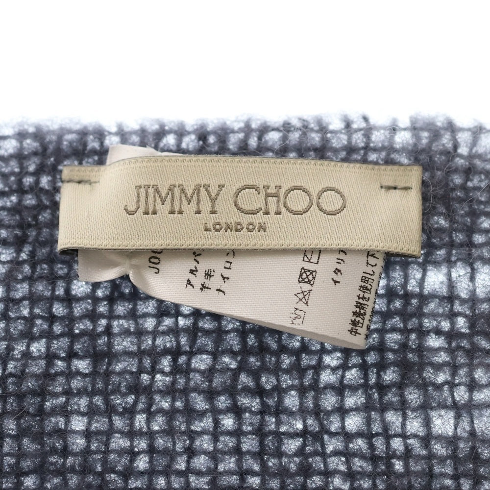 JIMMY CHOO(ジミーチュウ) DOMI SCARF ロゴエンブロイダリー グラデーション ドミスカーフ マフラー レディース マルチ J000172071