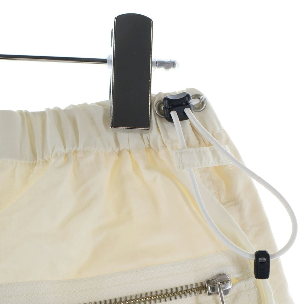 Product Twelve(プロダクトトゥエルブ) 22SS NYLON ZIP PANTS ジップスリット ナイロン ジップフライ マルチポケット カーゴパンツ ホワイト 22SS-PPT04