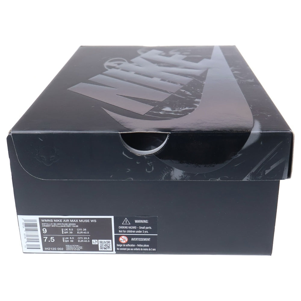 NIKE(ナイキ) ×WINDOUSEN AIR MAX MUSE ウィンドウセン エアマックスミューズ エナメル ローカットスニーカー シルバー/グリーン US9/26cm IH2120-002