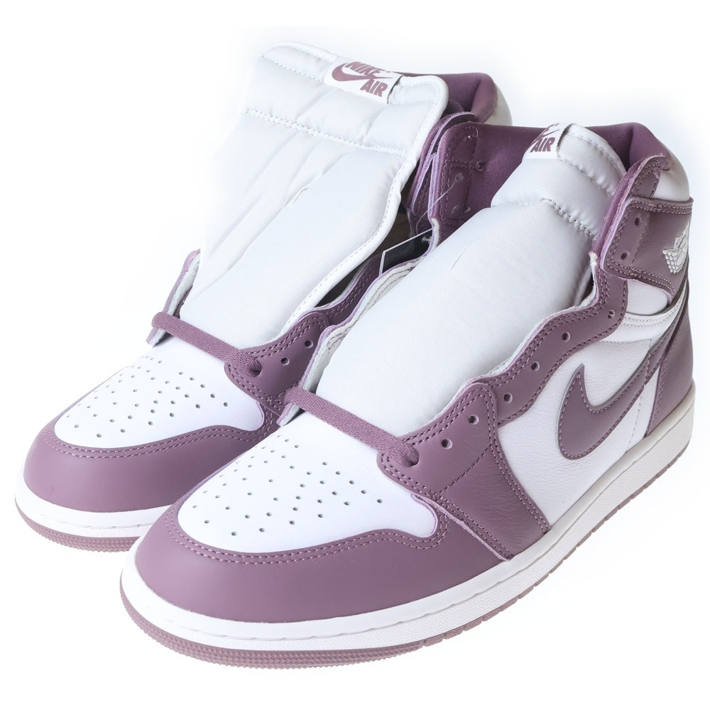 NIKE(ナイキ) AIR JORDAN 1 RETRO HIGH OG MAUVE エアジョーダン1 レトロ モーヴ レザーハイカットスニーカー ピンク/ホワイト US11/29cm DZ5485-105