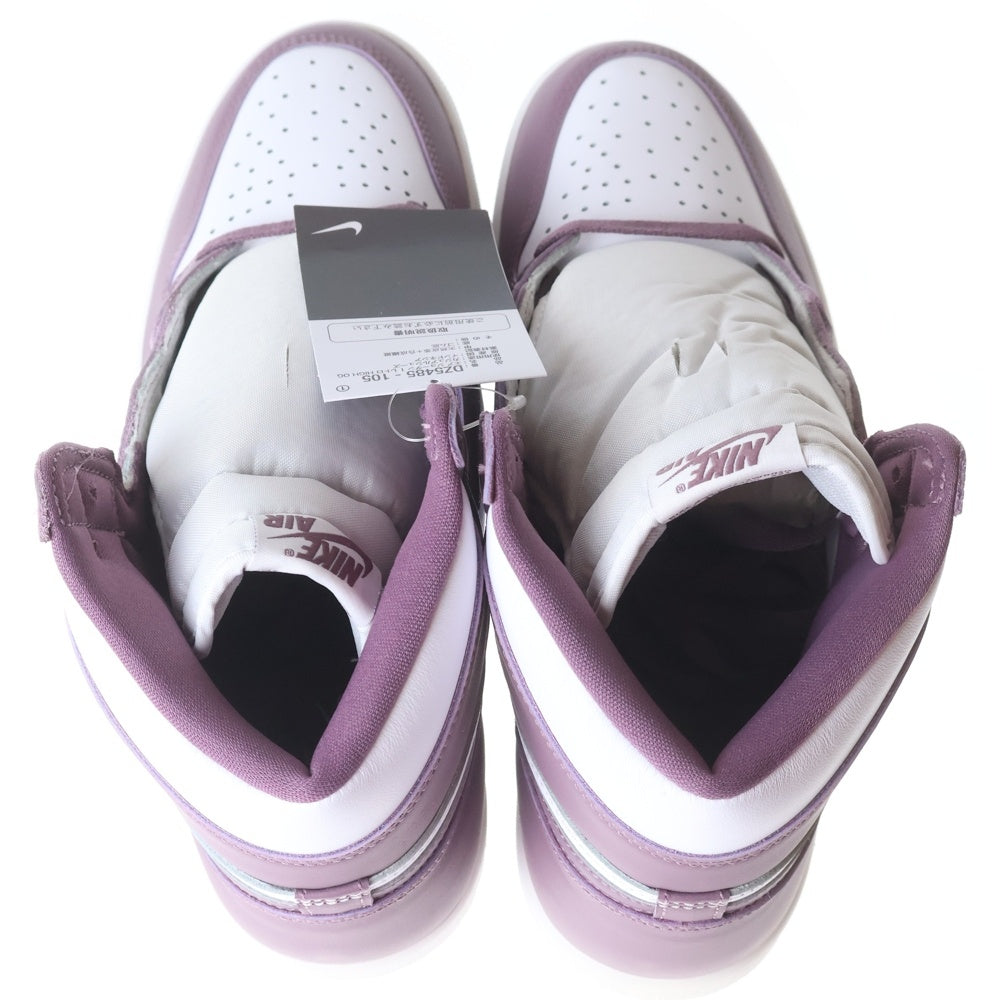 NIKE(ナイキ) AIR JORDAN 1 RETRO HIGH OG MAUVE エアジョーダン1 レトロ モーヴ レザーハイカットスニーカー ピンク/ホワイト US11/29cm DZ5485-105