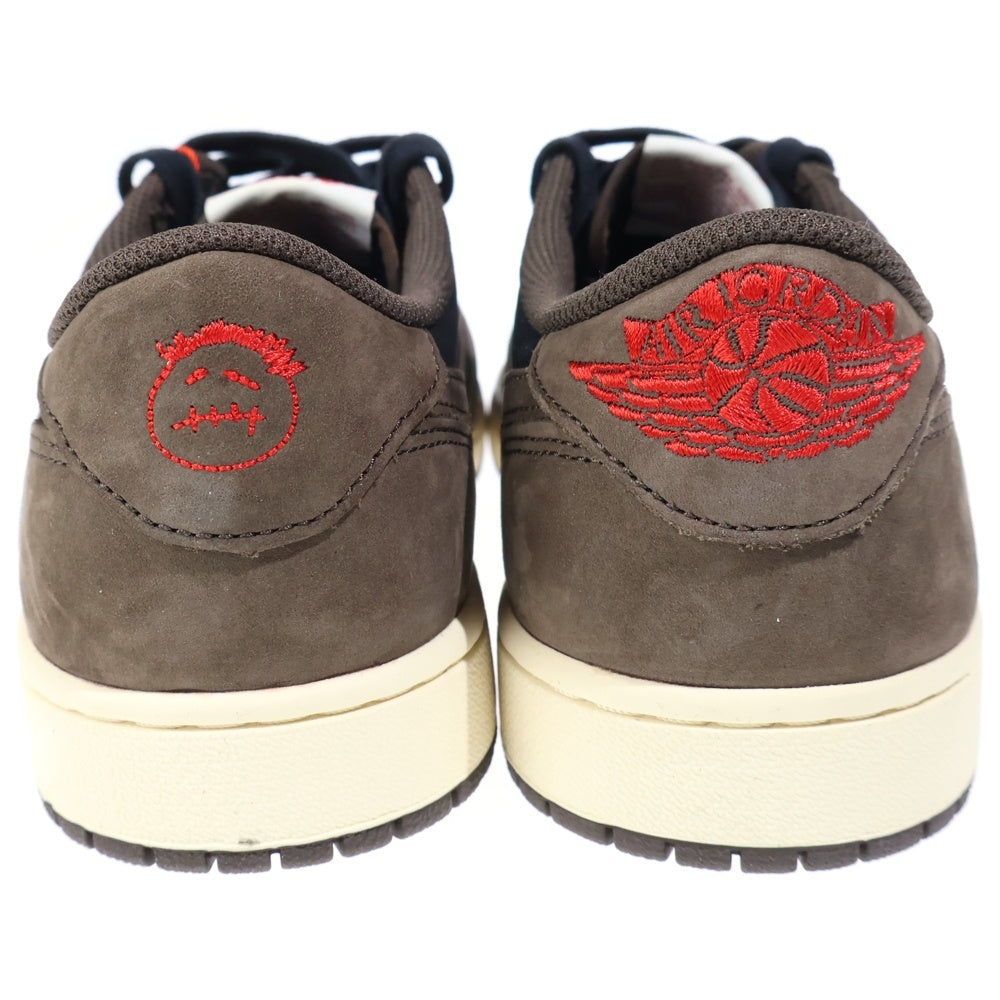 NIKE(ナイキ) ×TRAVIS SCOTT AIR JORDAN1 LOW OG SP-T トラヴィススコット エアジョーダン1 ダークモカ ローカットスニーカー ブラック/ブラウン US9/27.5cm CQ4277-001