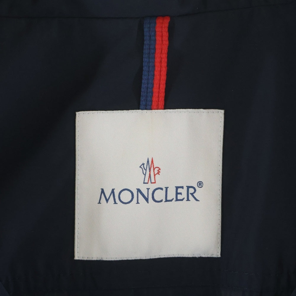 MONCLER(モンクレール) 19AW OCRE ロゴパッチ ジップアップ フーデッド ナイロン ジャケット ネイビー レディース F10931B71600