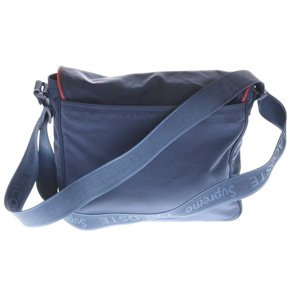 SUPREME(シュプリーム) 19AW ×LACOSTE Small Messenger Bag スモールメッセンジャー ショルダーハンドバッグ ネイビー レディース