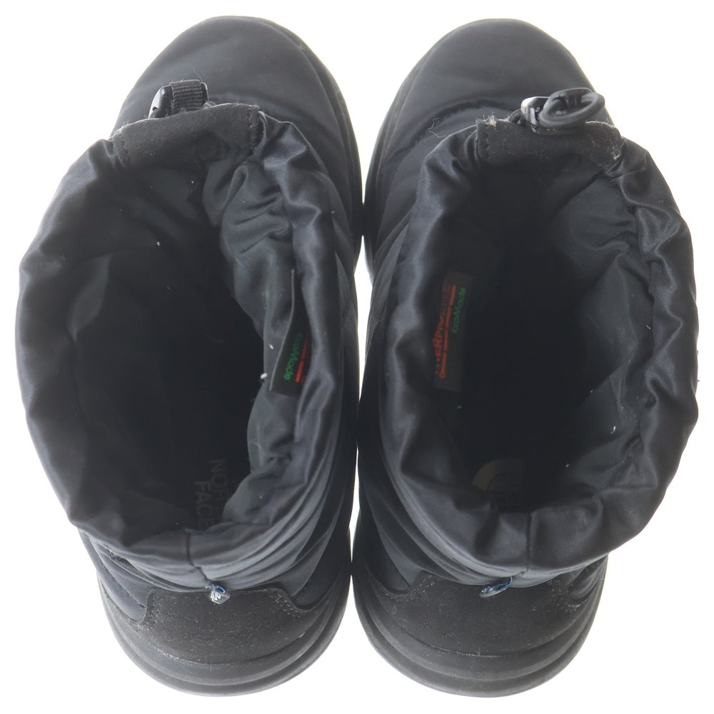 THE NORTH FACE(ザノースフェイス) 22AW NUPTSE BOOTIE WP LOGO SHORT TNF ヌプシ ブーティ ウォータープルーフ ショートブーツ レディース ブラック US5/23cm NF52280