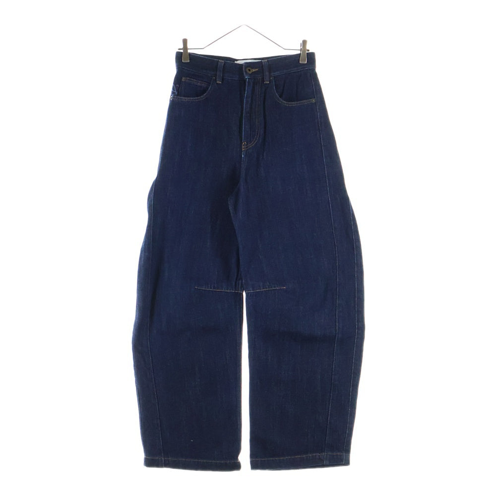 LOEWE(ロエベ) 25SS ANAGRAM BARREL JEANS アナグラム バレル ジップフライデニムパンツ ジーンズ レディース インディゴ S359Y11XCQ